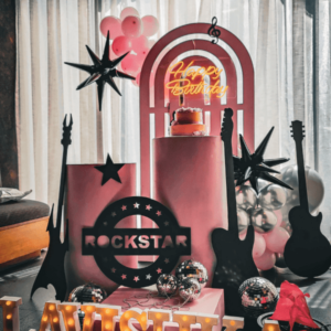 rockstar themed birthday party