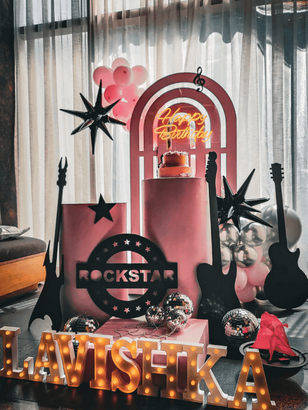 rockstar themed birthday party